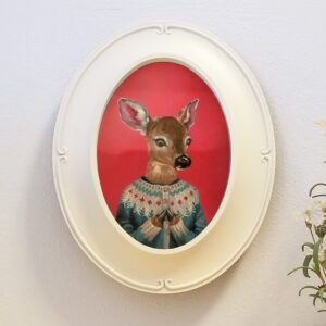 "Elsa" Oval Framed Giclee