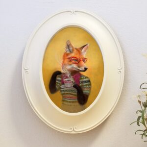 "Agatha" Oval Framed Giclee