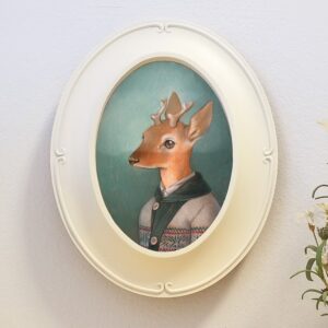 "Cecil" Oval Framed Giclee