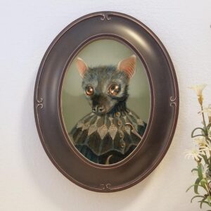 "Charlotte" Oval Framed Giclee