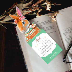 Ester Bookmark Calendar - April 2026